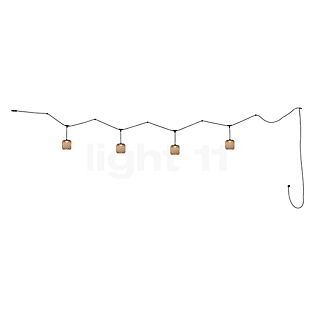 Bover Nans Catenary, lámpara de suspensión LED 4 focos marrón