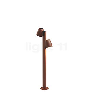 Bover Nut Bollard Light LED 2 lamps terracotta - 90 cm
