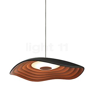 Bover Valentina, lámpara de suspensión LED negro/cobre