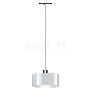 Bruck Cantara, lámpara de suspensión para All-in Riel cromo brillo/vidrio blanco - 19 cm