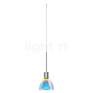 Bruck Silva Hanglamp LED voor Maximum Systeem - ø11 cm chroom glanzend, glas blauw/magenta