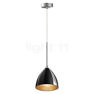Bruck Silva Hanglamp chroom mat/glas zwart/goud - 16 cm , Magazijnuitverkoop, nieuwe, originele verpakking