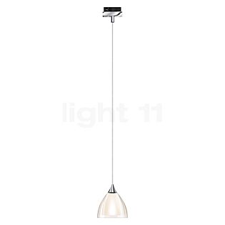 Bruck Silva Hanglamp voor Duolare Track - ø11 cm chroom glanzend, glas rook