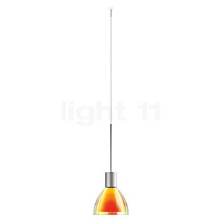 Bruck Silva, lámpara de suspensión LED para Maximum Sistema - ø11 cm cromo mate, vidrio amarillo/naranja , Venta de almacén, nuevo, embalaje original
