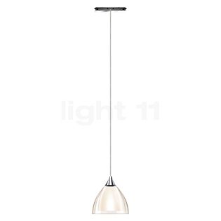 Bruck Silva, lámpara de suspensión para All-in Riel - ø11 cm cromo brillo, vidrio ahumado