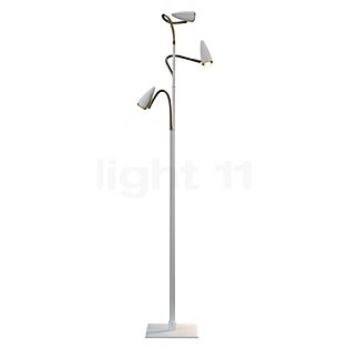 Catellani & Smith CicloItalia Flex F3, lámpara de pie blanco/latón