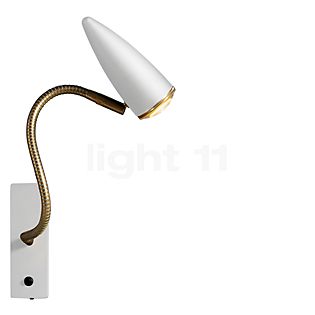 Catellani & Smith CicloItalia Flex W1, lámpara de pared blanco/latón
