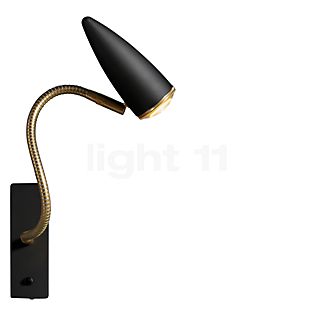 Catellani & Smith CicloItalia Flex W1, lámpara de pared negro/latón