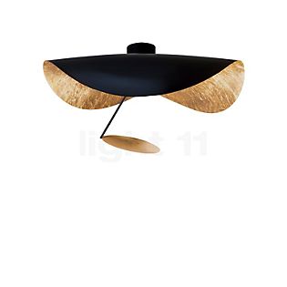 Catellani & Smith Lederam Manta CWS1 Plafond-/Wandlamp LED schijf goud, staaf zwart, lampenkap zwart/goud , Magazijnuitverkoop, nieuwe, originele verpakking