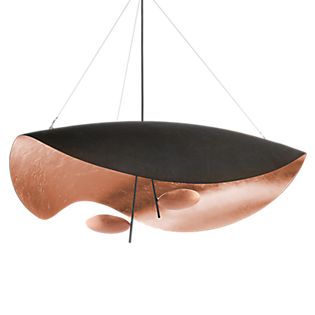 Catellani & Smith Lederam Manta Suspension LED cuivre/noir/noir-cuivre - ø100 cm