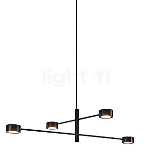 Clyde Hanglamp LED 4-lichts zwart