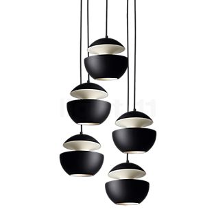 DCW Here Comes the Sun mini Cluster Hanglamp 5-lichts rond zwart/wit