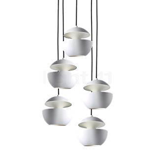 DCW Here Comes the Sun mini Cluster Suspension 5 foyers ronde blanc