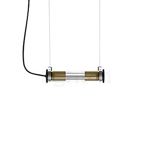 DCW In the Tube, lámpara de suspensión reflector plateado/malla dorada - 52 cm
