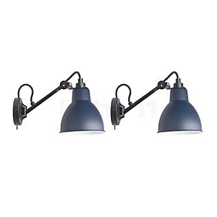 DCW Lampe Gras No 104 set of 2 black/blue - with switch