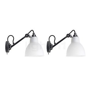 DCW Lampe Gras No 104 set of 2 black/polycarbonate - with switch