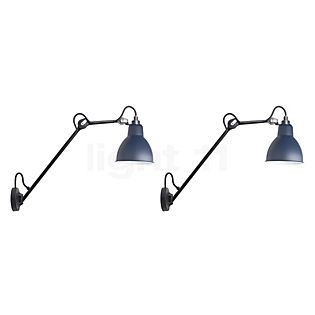 DCW Lampe Gras No 122, set de 2 negro/azul - sin botón