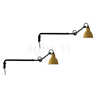 DCW Lampe Gras No 203 sæt med 2 sort/gul - uden switch