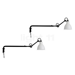 DCW Lampe Gras No 203, set de 2 negro/policarbonato - sin botón