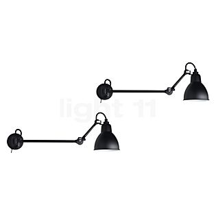DCW Lampe Gras No 204 sæt med 2 sort/sort - 40 cm - med switch