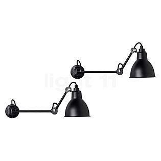 DCW Lampe Gras No 204, set de 2 negro/negro - 40 cm - sin botón