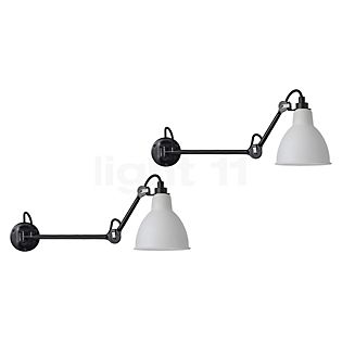 DCW Lampe Gras No 204, set de 2 negro/policarbonato - 40 cm - sin botón