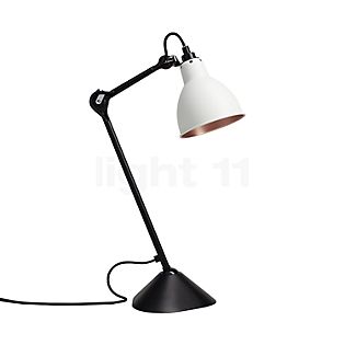 DCW Lampe Gras No 205, lámpara de sobremesa negra blanco/cobre