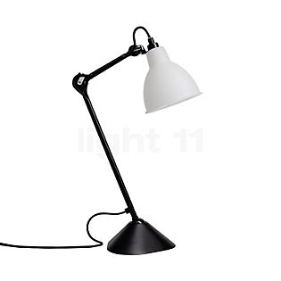 DCW Lampe Gras No 205, lámpara de sobremesa negra opalino