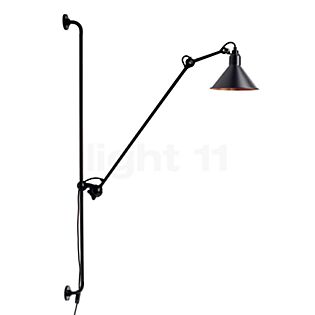 DCW Lampe Gras No 214, aplique negro/cobre