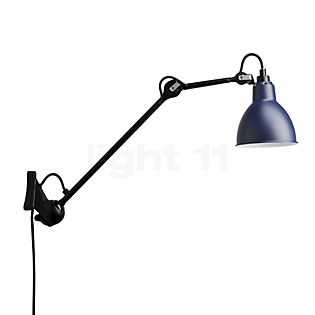 DCW Lampe Gras No 222, lámpara de pared negra azul
