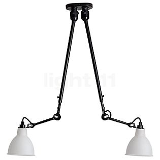 DCW Lampe Gras No 302 Double, lámpara de suspensión policarbonato, blanco