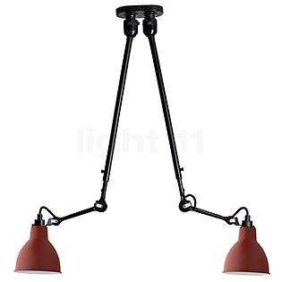DCW Lampe Gras No 302 Double, lámpara de suspensión rojo