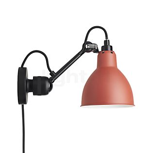 DCW Lampe Gras No 304 CA, lámpara de pared negra rojo