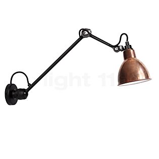 DCW Lampe Gras No 304 L 40 Applique noire cuivre brut/blanc