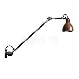 DCW Lampe Gras No 304 L 60 Wandlamp zwart koper ruw/wit