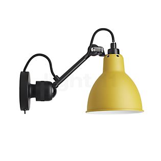 DCW Lampe Gras No 304 SW, lámpara de pared negra amarillo