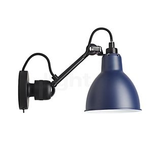 DCW Lampe Gras No 304 SW, lámpara de pared negra azul