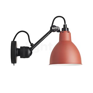 DCW Lampe Gras No 304 SW, lámpara de pared negra rojo