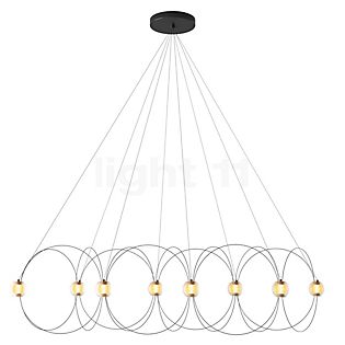 DCW Munari Chandelier LED 8 lamps black - pre-mounted