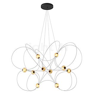 DCW Munari Lampadario a corona LED 10 fuochi nero - premontato