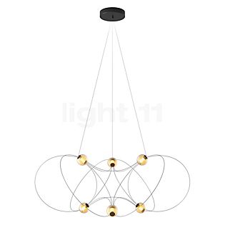 DCW Munari Lampadario a corona LED 6 fuochi nero - premontato