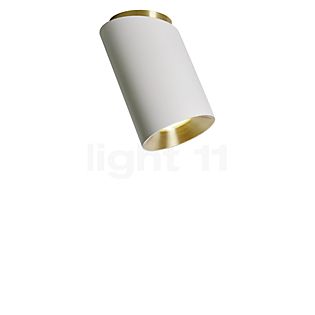 DCW Tobo Diag Plafonnier blanc/laiton - 8,5 cm