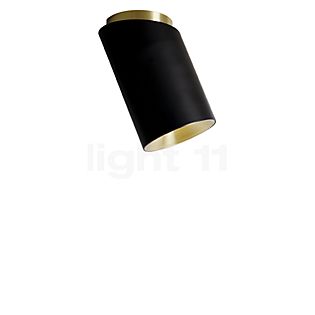 DCW Tobo Diag Plafonnier noir/laiton - 8,5 cm