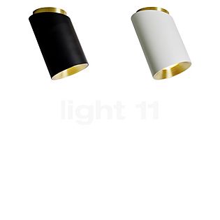 DCW Tobo, lámpara de techo diagonal set de 2 negro/blanco - 8,5 cm