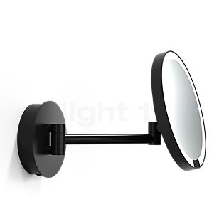 Decor Walther Just Look Kosmetikspejl, hængende LED sort mat - udvidelse 7-fold