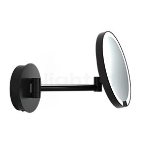 Decor Walther Just Look Plus Wall-Mounted Cosmetic Mirror LED black matt - enlargement 5-fold