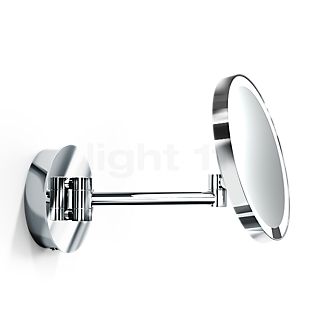 Decor Walther Just Look Wall-Mounted Cosmetic Mirror LED with direct mains connection chrome glossy - Enlarge 7-fold