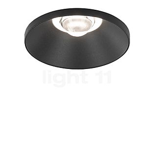 Delta Light Artuur, plafón empotrable LED negro - 2.700 K - IP44 - incl. balastos