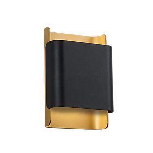 Delta Light Want-It Wandleuchte LED schwarz/gold - 18 cm , Lagerverkauf, Neuware