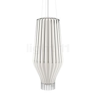 Fabbian Saya, lámpara de suspensión blanco/cromo - 31 cm
